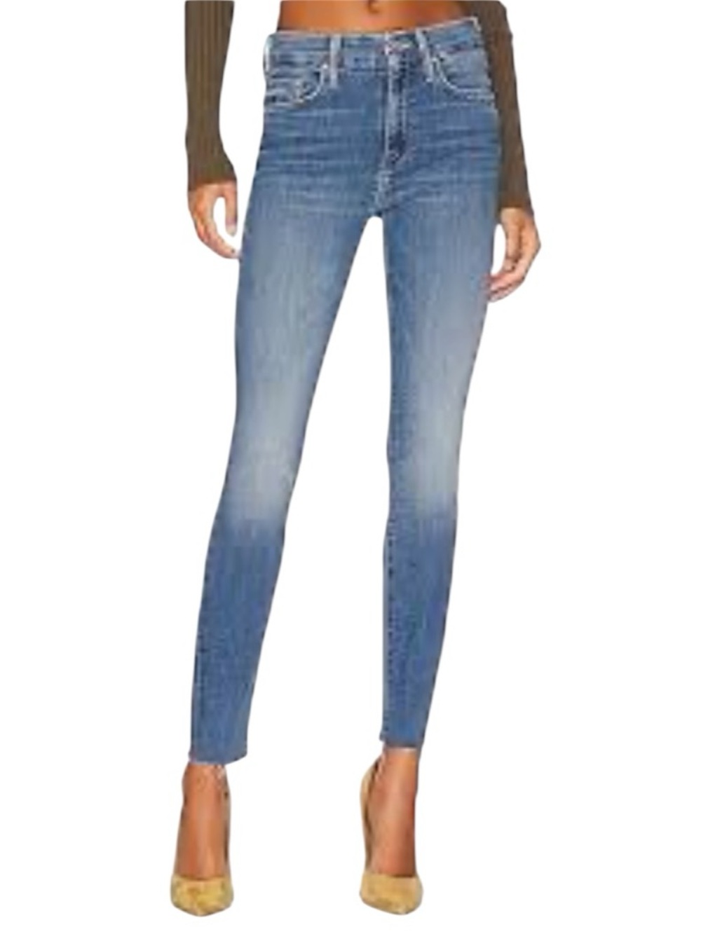 Mother The Looker Ankle Fray in Healing Jar Wash Sz. 26